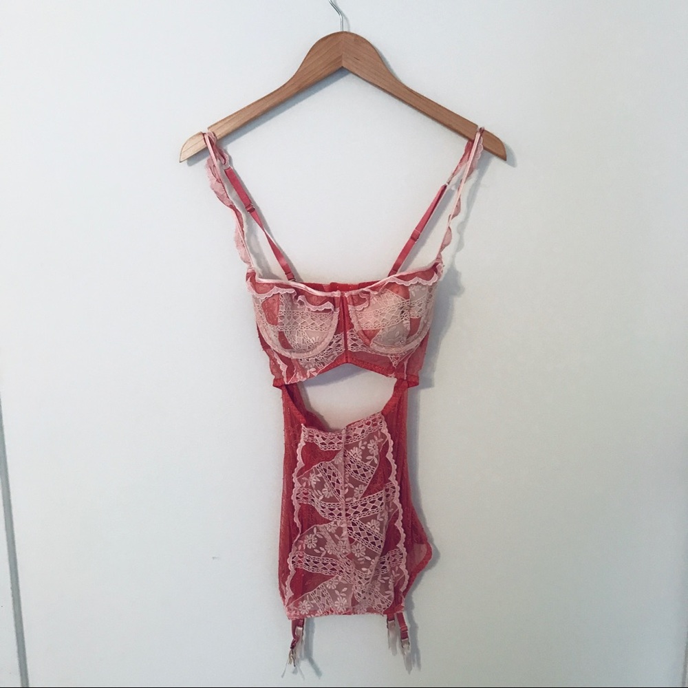SEXY RED PINK LINGERIE LACE💕